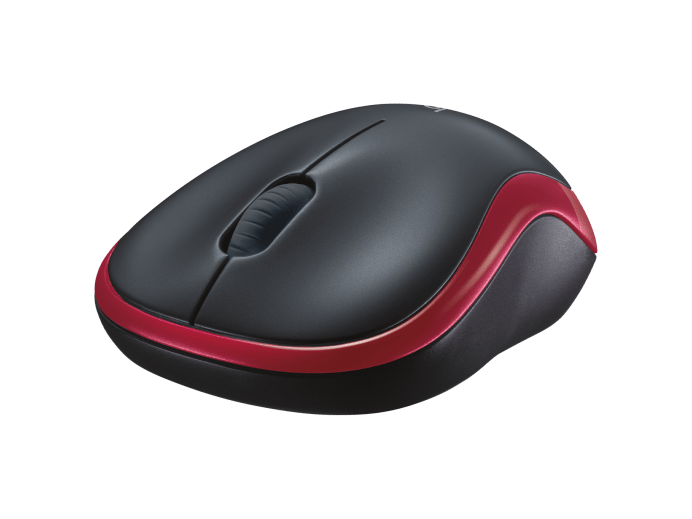 LOGITECH M185 WIRELESS MOUSE -RED, 2.4GHZ USB RECEIVER, PLUG AND PLAY - 3YR WTY-910-002503