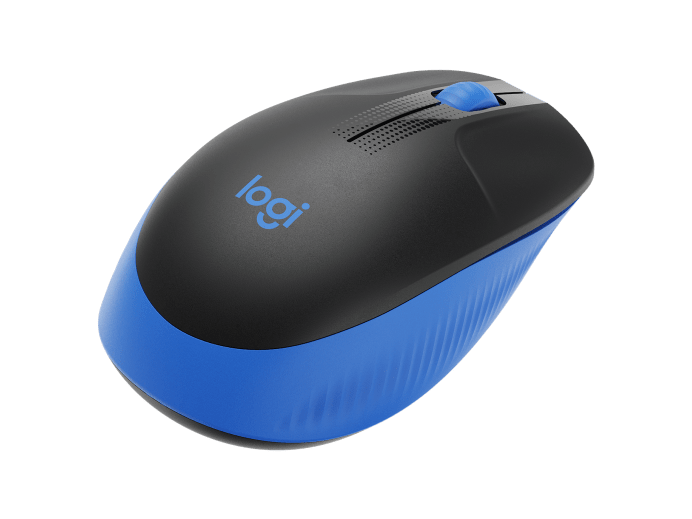 LOGITECH M190 WIRELESS MOUSE PLUG AND PLAY, 2.4GHZ NANO RECEIVER  - BLUE - 1YR WTY-910-005914
