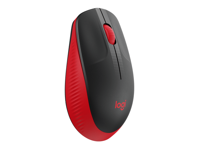 LOGITECH M190 WIRELESS MOUSE PLUG AND PLAY, 2.4GHZ NANO RECEIVER  - RED - 1YR WTY-910-005915