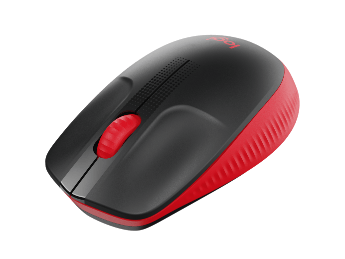 LOGITECH M190 WIRELESS MOUSE PLUG AND PLAY, 2.4GHZ NANO RECEIVER  - RED - 1YR WTY-910-005915