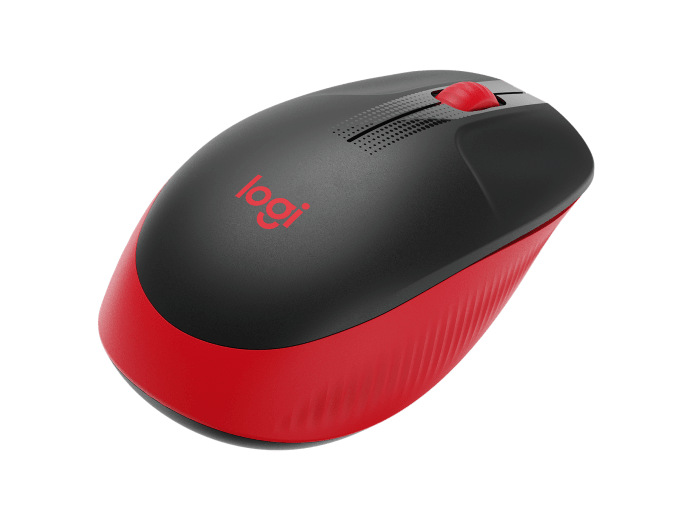 LOGITECH M190 WIRELESS MOUSE PLUG AND PLAY, 2.4GHZ NANO RECEIVER  - RED - 1YR WTY-910-005915