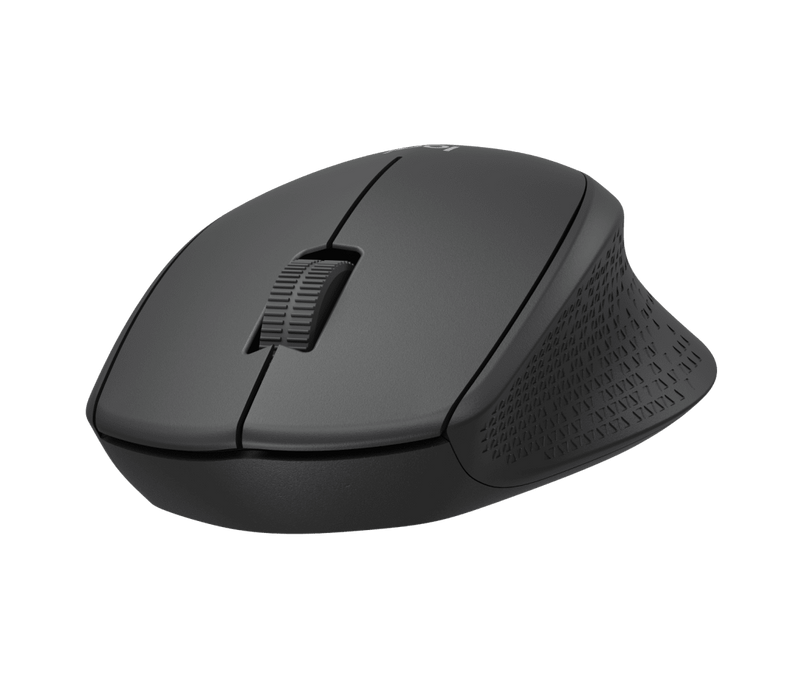 Logitech M331 Silent Plus Wireless Optical Mouse USB 1000 DPI Black 910-004914