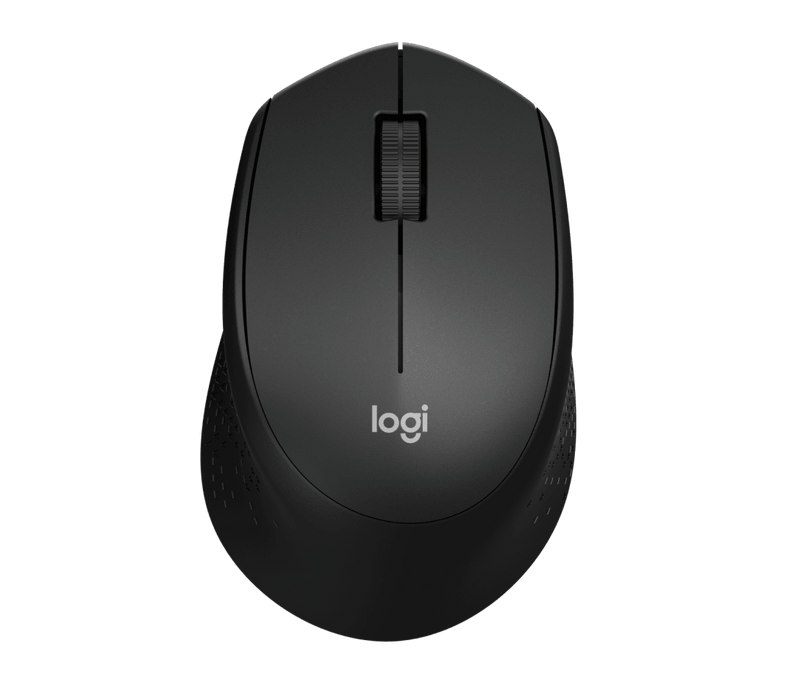 Logitech M331 Silent Plus Wireless Optical Mouse USB 1000 DPI Black 910-004914