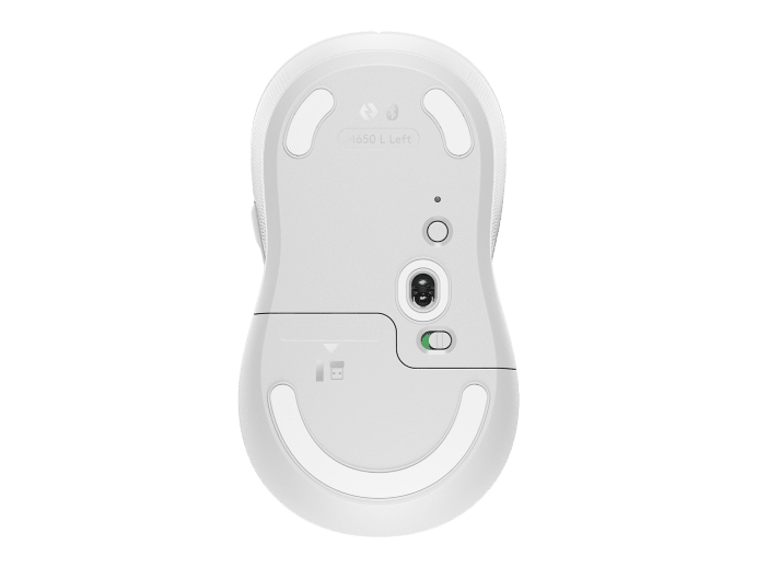 LOGITECH SIGNATURE M650 WIRELESS MOUSE,BOLT USB RECEIVE R,BT,WHITE- 1 YR WTY-910-006264