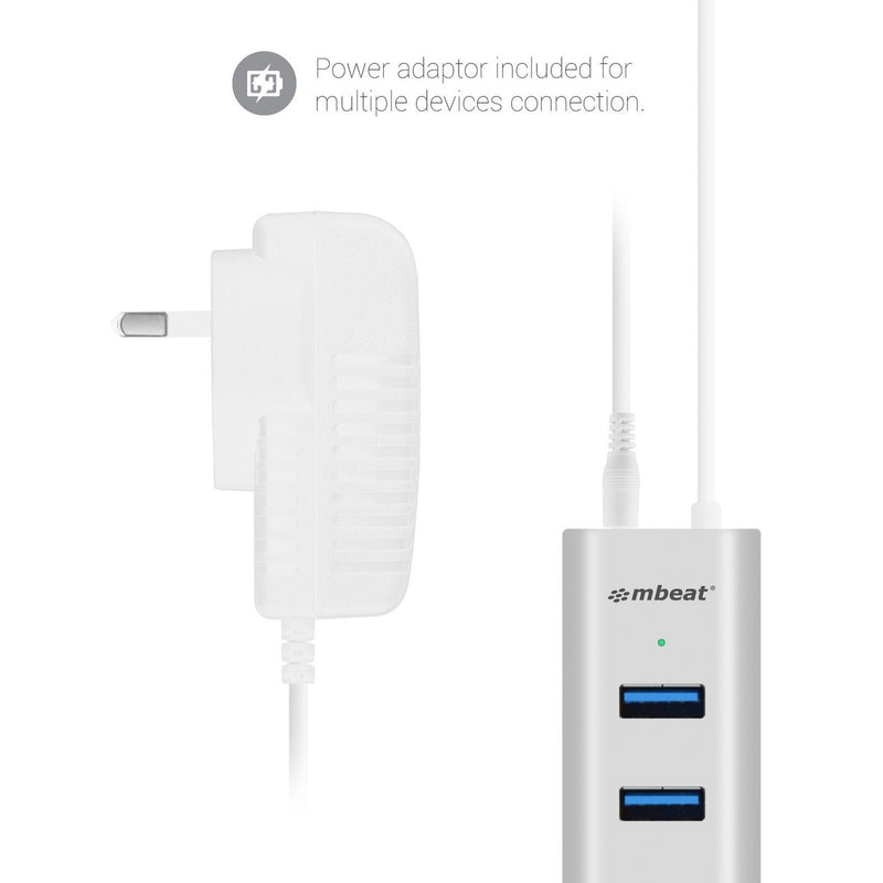 mbeat® 7-Port USB 3.0 Powered Hub - for PC and MAC devices