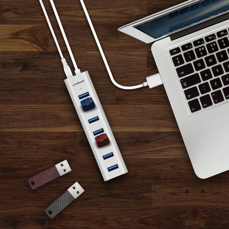 mbeat® 7-Port USB 3.0 Powered Hub - for PC and MAC devices