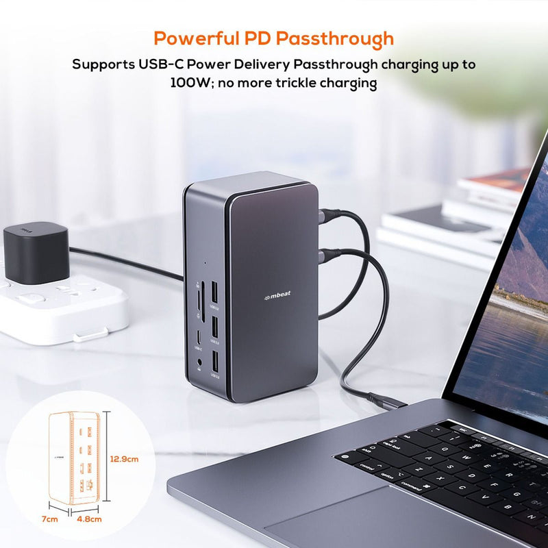 mbeatï¿½ï¿½ï¿½ï¿½ 14 in 1 USB 4 Docking Station(USB-C,DP,HDMI,USB-A,USB 2)