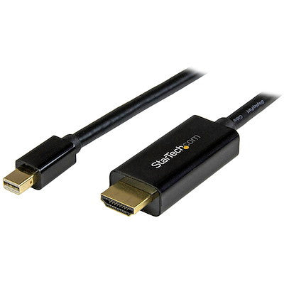 STARTECH 1M mDP TO HDMI ADAPTER CABLE, 4K, 3YR - MDP2HDMM1MB