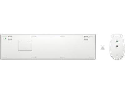 HP Wireless Keyboard Mouse Combo 650 White USB-A Full Size Keyboard Set