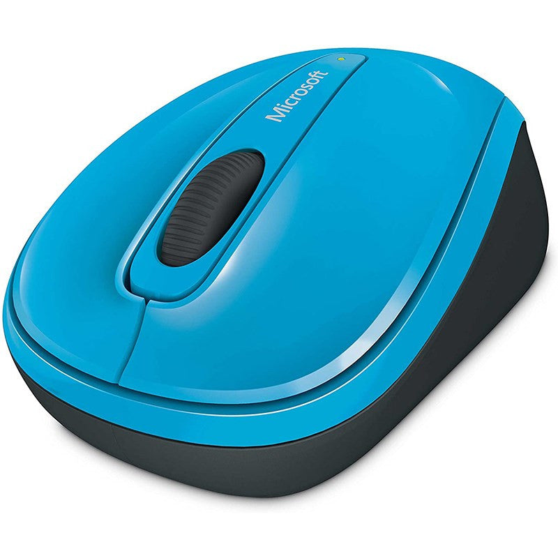 MICROSOFT WIRELESS MOBILE 3500 SERIES USB OPTICAL MOUSE (CYAN BLUE) - GMF-00275