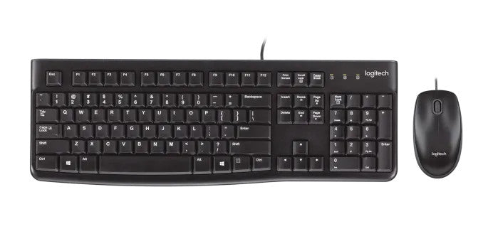 LOGITECH MK120 WIRED DESKTOP KEYBOARD AND MOUSE COMBO- 920-002586