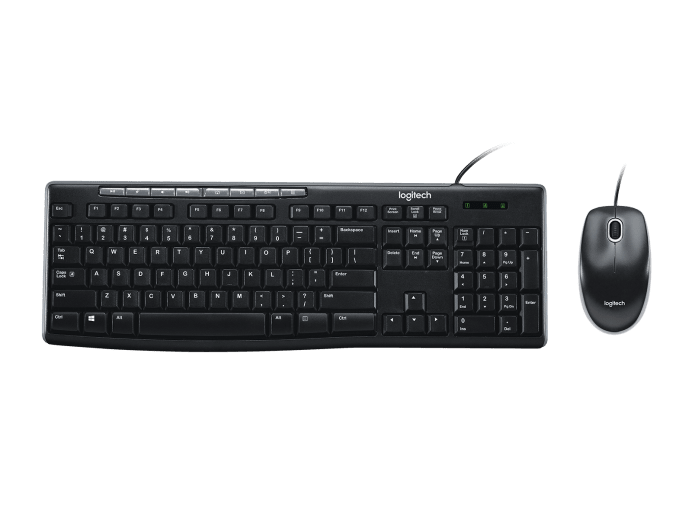LOGITECH MK200 WIRED MEDIA KEYBOARD AND MOUSE COMBO - 3YR WTY-920-002693