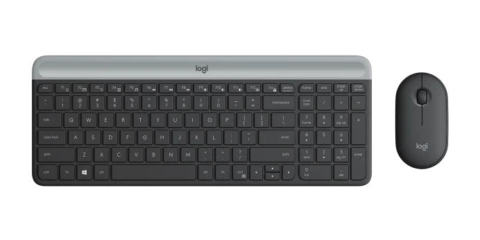 LOGITECH MK470 SLIM WIRELESS KEYBOARD AND MOUSE COMBO,2.4 GHZ  RECEIVER,GRAPHITE- 920-009182