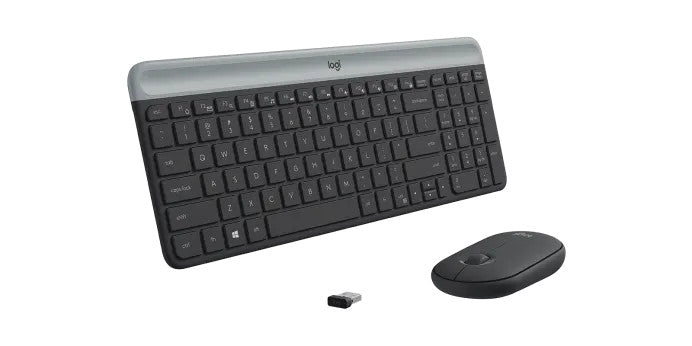 LOGITECH MK470 SLIM WIRELESS KEYBOARD AND MOUSE COMBO,2.4 GHZ  RECEIVER,GRAPHITE- 920-009182
