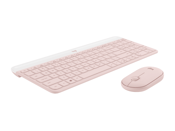Logitech MK470 Keyboard & Mouse combo - Wireless - Rose - 920-011326