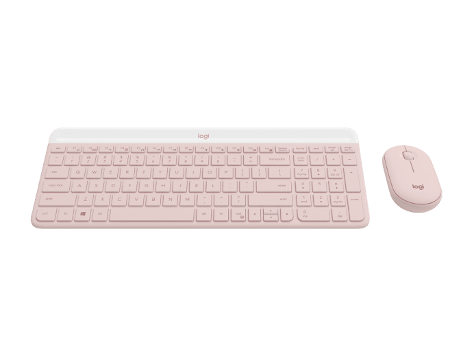 Logitech MK470 Keyboard & Mouse combo - Wireless - Rose - 920-011326