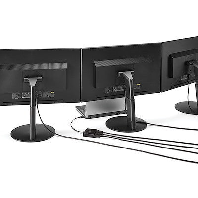 STARTECH USB-C MULTIPORT VIDEO ADAPTER, MST HUB - 4K DP(3), TRIPLE DISPLAY, 3YR - MSTCDP123DP