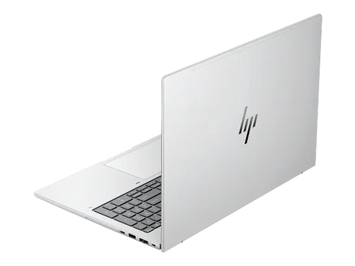 White HP laptop on a white background