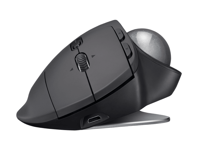 LOGITECH MX ERGO WIRELESS TRACKBALL MOUSE,UNIFYING RECEIVER,BT-1YR WTY-910-005180