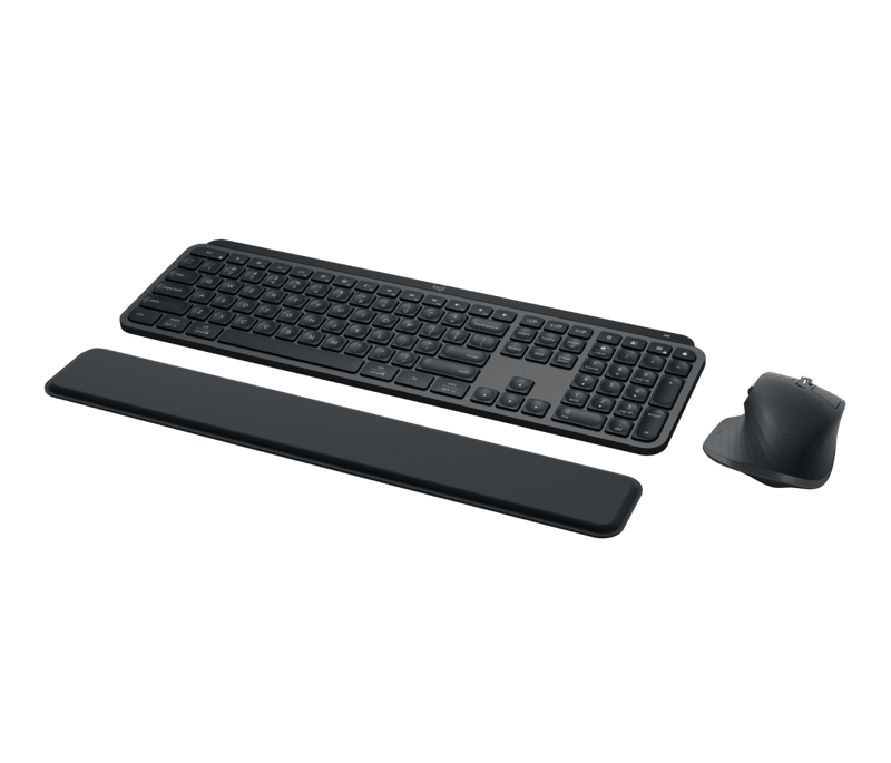Logitech MX Keys S Combo Keyboard Mouse Palm Rest Graphite 8000 DPI
