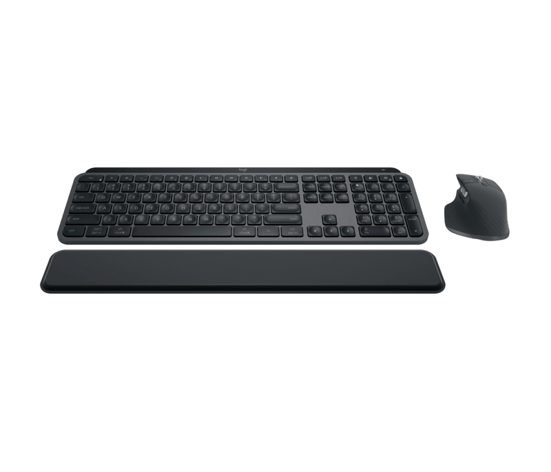 Logitech MX Keys S Combo Keyboard Mouse Palm Rest Graphite 8000 DPI