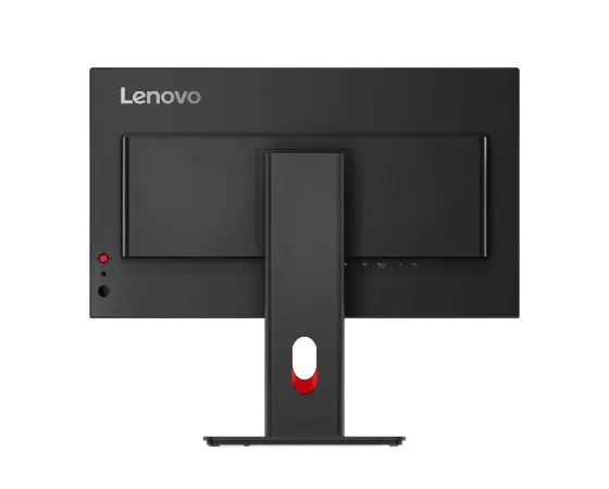 Rear View of Lenovo T24D-40 Monitor with USB-C, HDMI, DisplayPort, and Modular VoIP Support