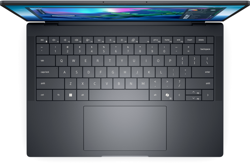 A top down view of DELL PRO14 MAX PREMIUM Grey.