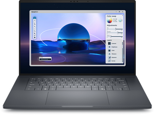 Front view of the Dell Pro Max 16 Premium Mobile Workstation.