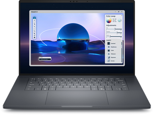 Front view of the Dell Pro 16 Max Premium Laptop