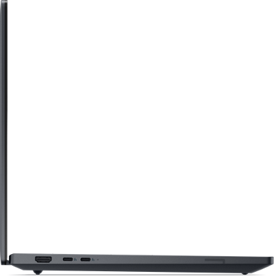 Profile view of the left side of the Dell Pro 16 Max Premium