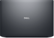Black Dell laptop with visible logo on a white background