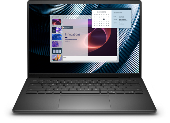 Front view of the Dell Pro 14 Essential Laptop