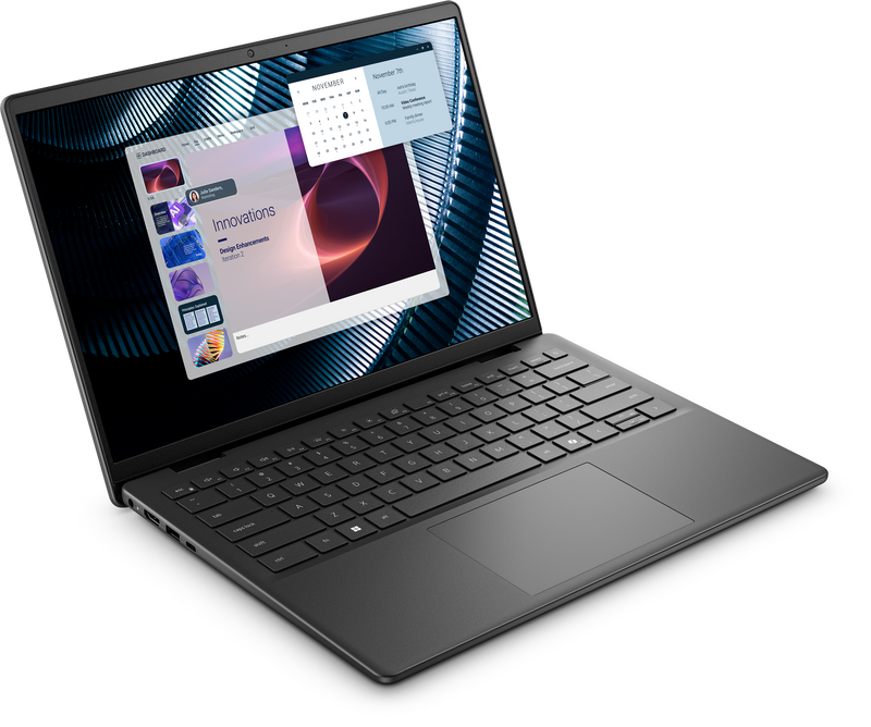 Off center shot of the front of the Dell Pro 14.