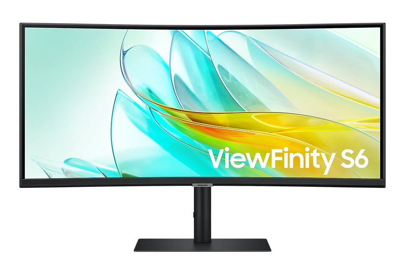 Samsung ViewFinity S6 S65UC 34in Curved VA UWQHD Monitor USB-C LAN HDMI DP