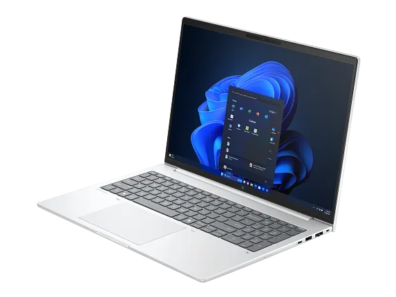 Off center shot of the front of the HP EliteBook 8 G1i.