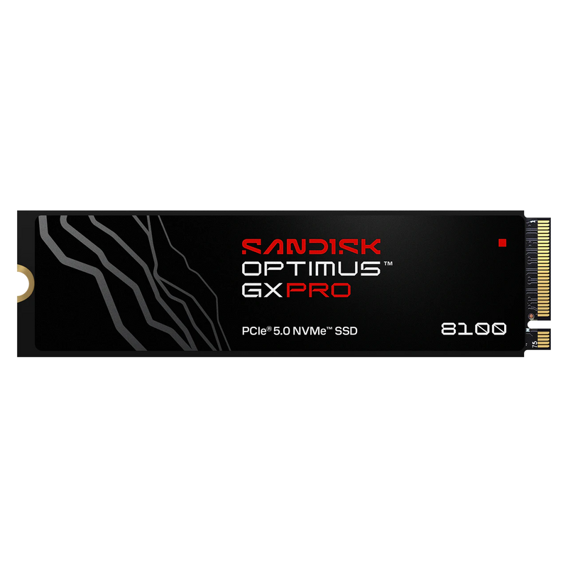 SanDisk Optimus GX PRO 8100 1TB PCIe Gen5 x4 NVMe M.2 SSD Heatsink 14900MB/s