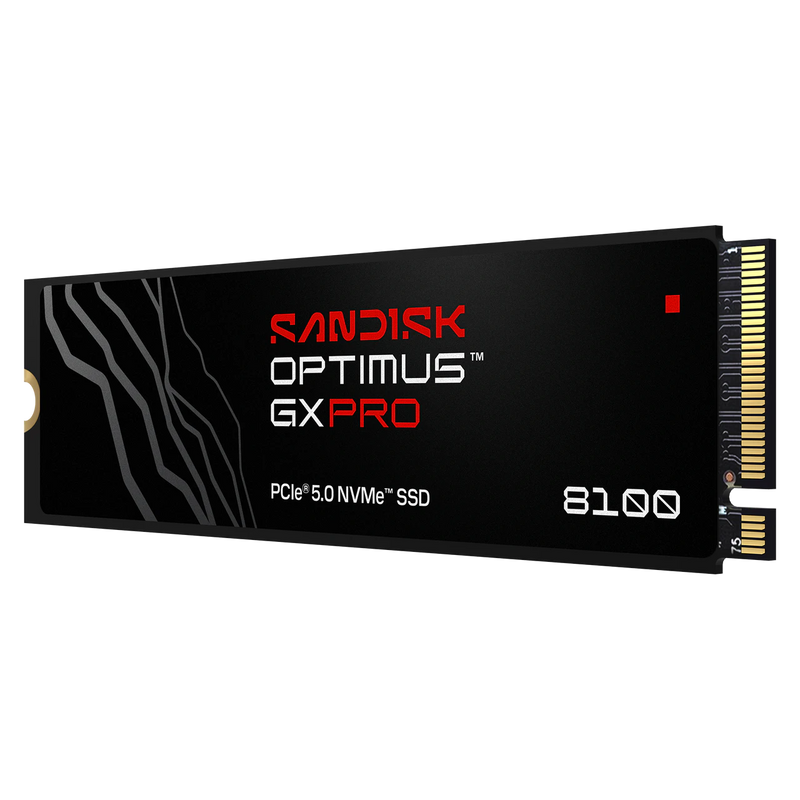 SanDisk Optimus GX PRO 8100 1TB PCIe Gen5 x4 NVMe M.2 SSD Heatsink 14900MB/s