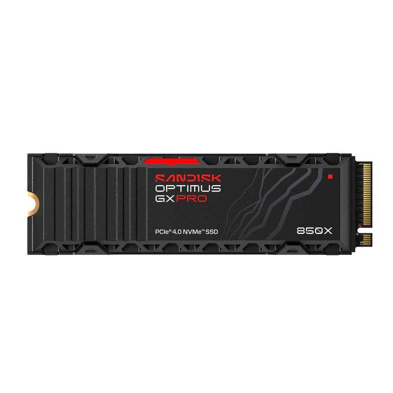 SanDisk Optimus GX Pro 850X 1TB PCIe 4.0 NVMe M.2 SSD Heatsink 7300MB/s Read