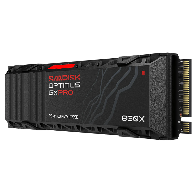 SanDisk Optimus GX Pro 850X 1TB PCIe 4.0 NVMe M.2 SSD Heatsink 7300MB/s Read