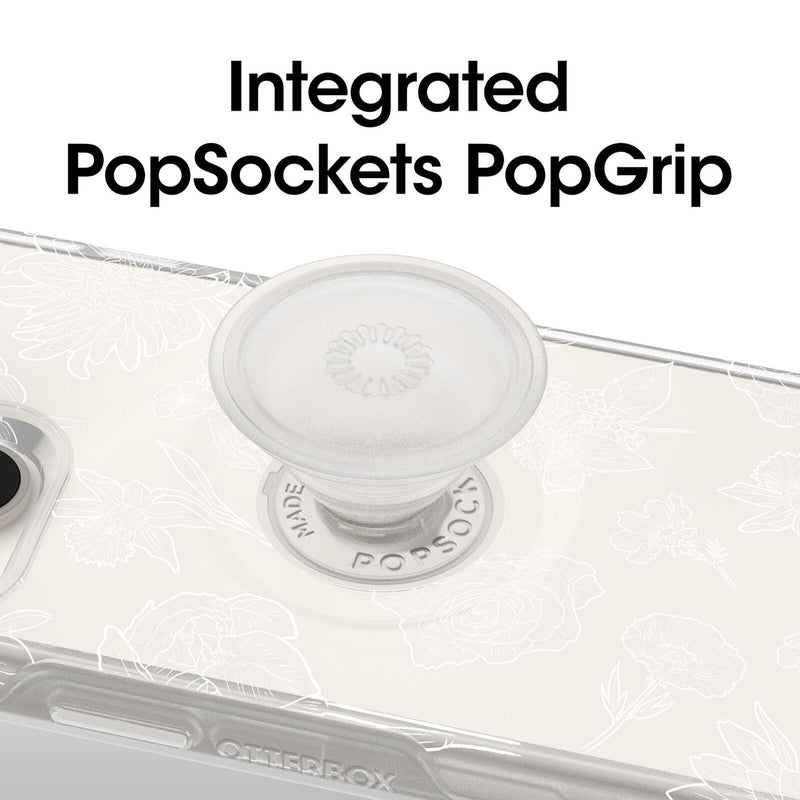 OtterBox Otter + Pop Symmetry Clear Apple iPhone 14 / iPhone 13 Case Flower Of The Month (Clear) - (77-89714)