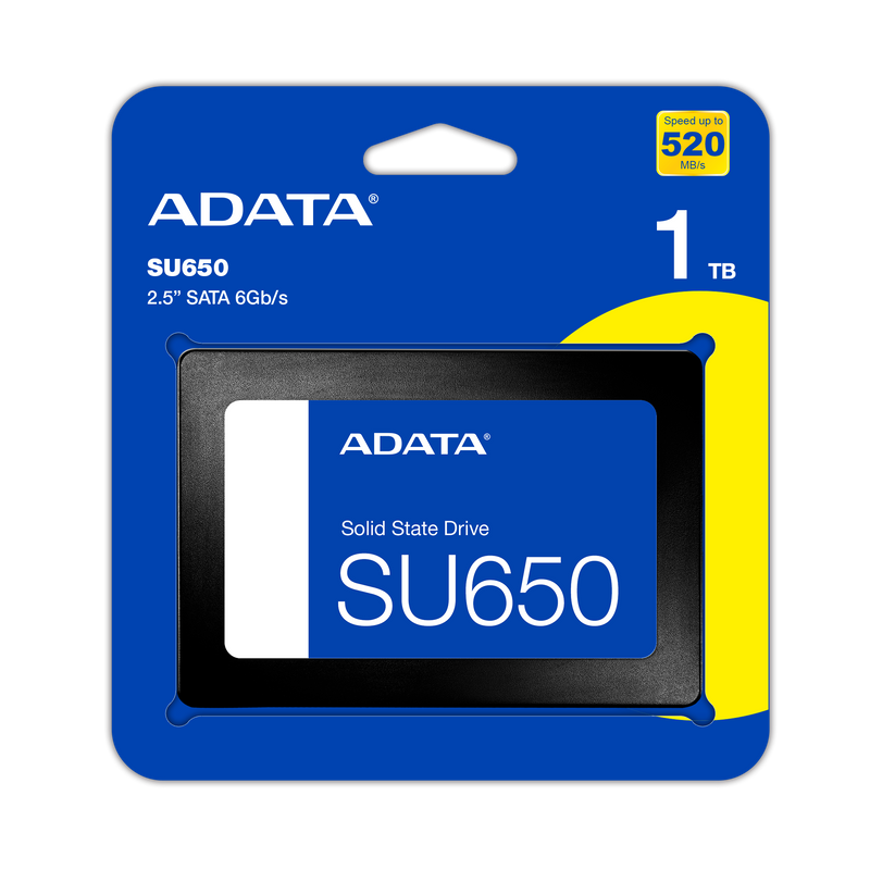 ADATA Ultimate SU650 1TB 2.5in SATA SSD 520MB/s 450MB/s 3YR Warranty