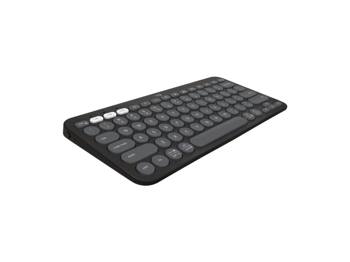 LOGITECH PEBBLE KEYS 2 K380S KEYBOARD, MULTI DEVICE, BLUETOOTH LE, TONAL GRAPHITE, 1YR WTY-920-011754