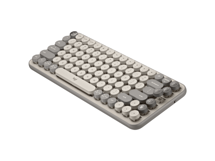 Logitech POP Keys Keyboard - Wireless - EMOJI SAND - 920-011226
