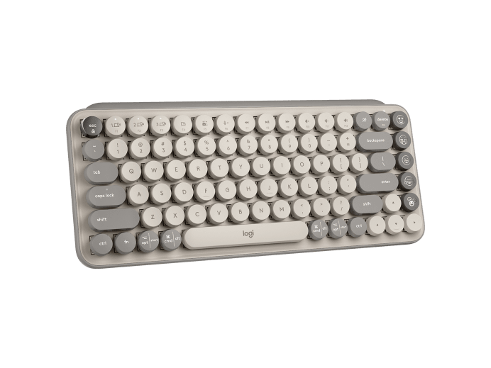 Logitech POP Keys Keyboard - Wireless - EMOJI SAND - 920-011226