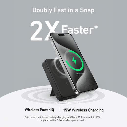 ANKER MAGGO 10K MAGNETIC POWERBANK WITH QI2 (BLACK) - A1654H11