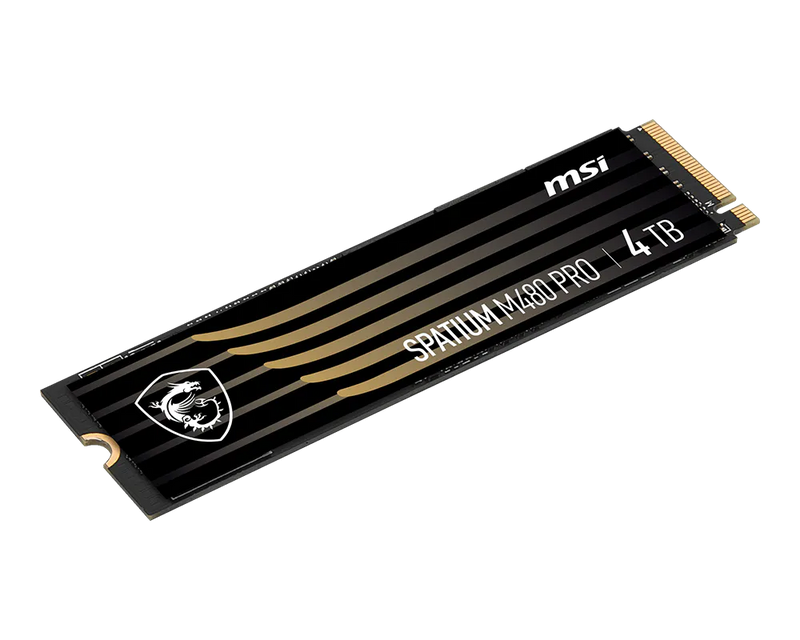 MSI SPATIUM M480 PRO 1TB PCIe 4.0 NVMe M.2 SSD 7400MB/s Gaming Storage