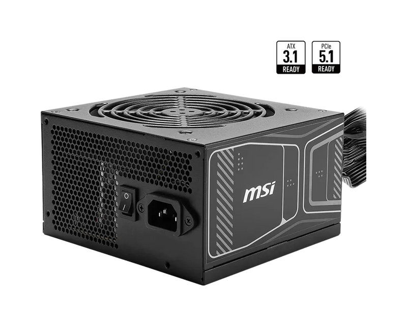 MSI MAG A850GN PCIe5 850W Gold ATX PSU Non Modular 16Pin Power Supply