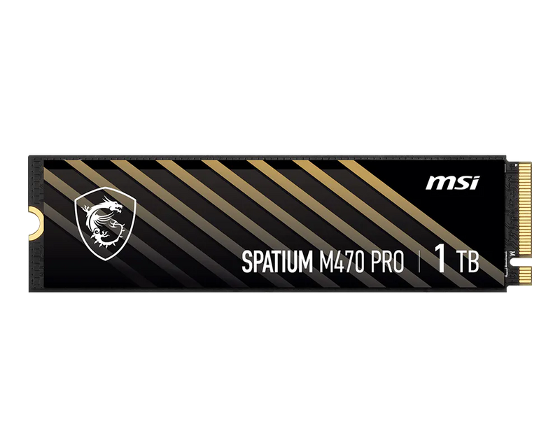 MSI SPATIUM M470 PRO 1TB M.2 NVMe PCIe Gen4 SSD 6000MB/s Read 5000MB/s Write