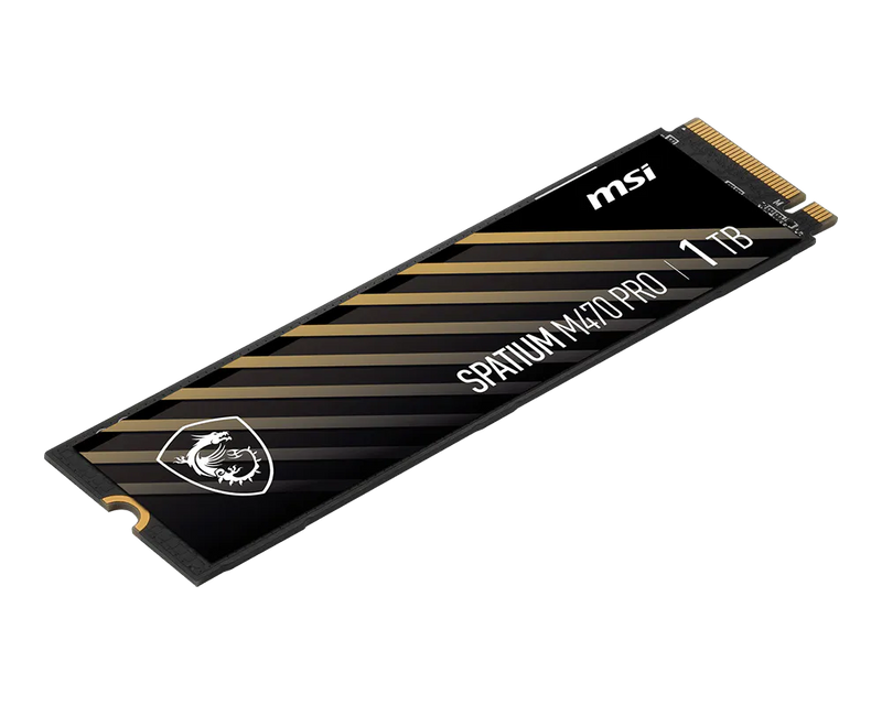 MSI SPATIUM M470 PRO 1TB M.2 NVMe PCIe Gen4 SSD 6000MB/s Read 5000MB/s Write