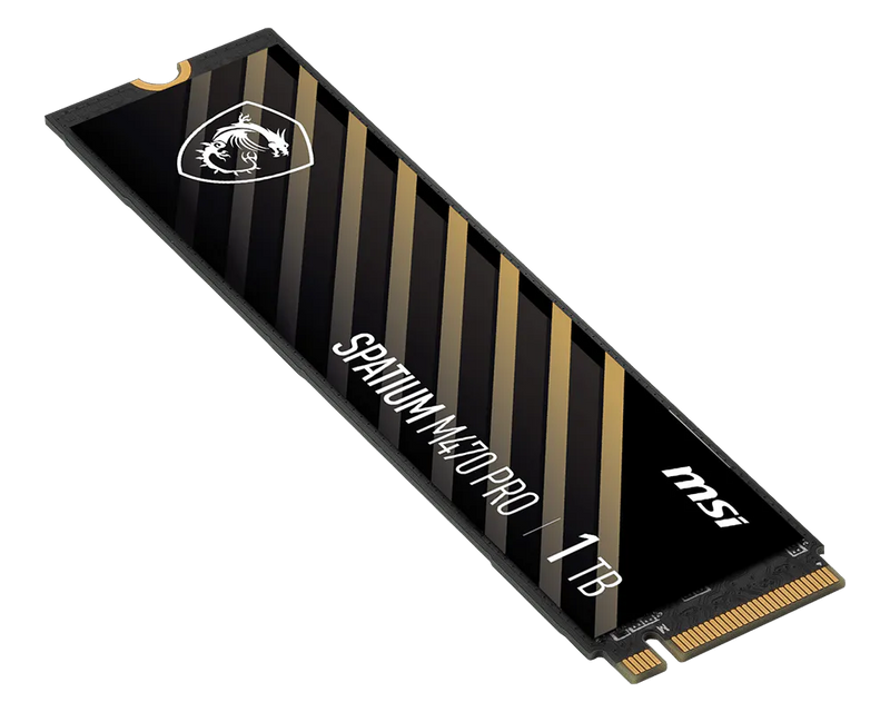 MSI SPATIUM M470 PRO 1TB M.2 NVMe PCIe Gen4 SSD 6000MB/s Read 5000MB/s Write